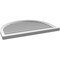 Ekena Millwork Round Top Surface Mount PVC Gable Vent: Functional, w/ 2"W x 2"P Brickmould Sill Frame, 38"W x 28"H GVPRT38X2803SF - alternate 2